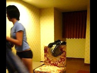 Homemade vid -- Cute Filipina maid Lily strips for action